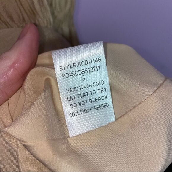 Modern Citizen Smocked Midi Dress Sage Women Size S Minimalist Cottage Prairie - Picture 7 of 11